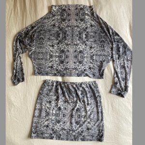 OMO Norma Kamali  Matching skirt and top set
